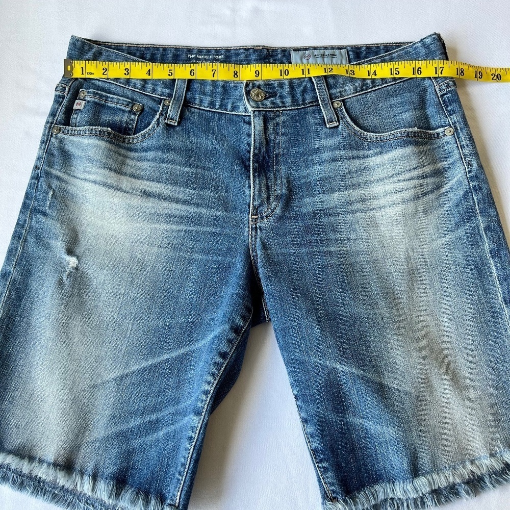 *FIRM PRICE* Adriano Goldschmied Nikki Distressed Cut-Off Relaxed Skinny Shorts - Picture 4 of 10